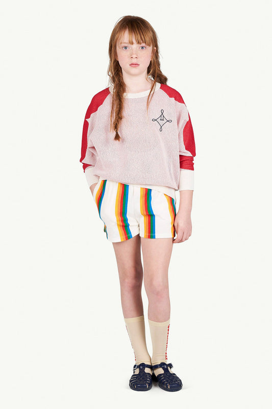 Poodle shorts white Stripes Shorts The Animals Observatory