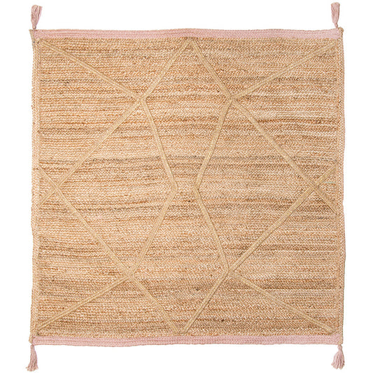Elili square jute carpet