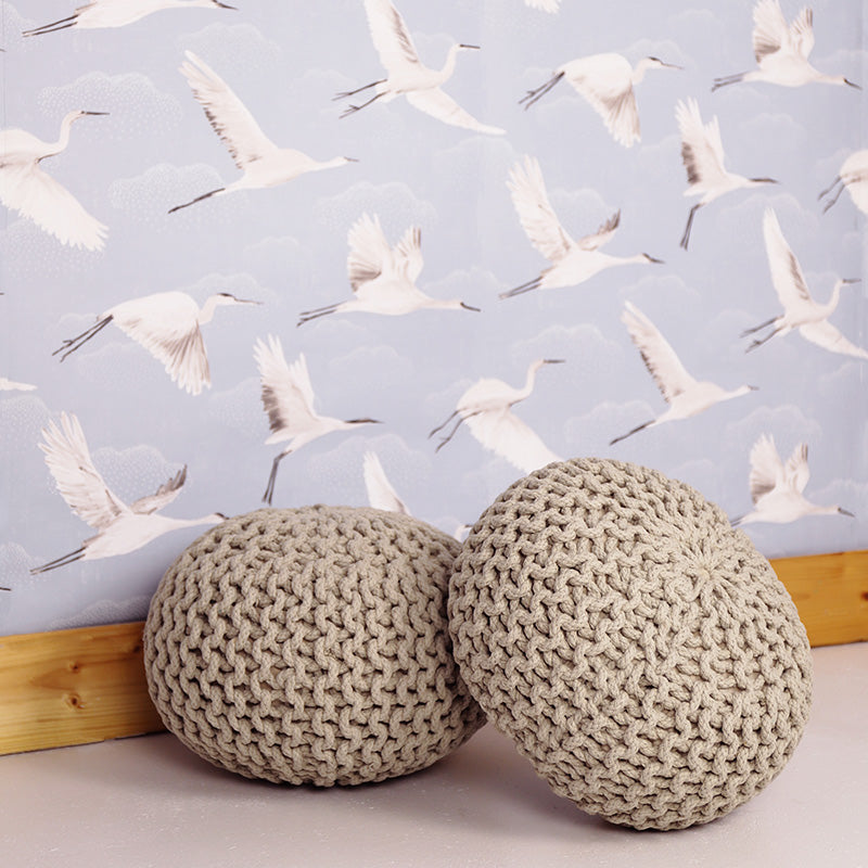 Lili Light Gray Pouf Children