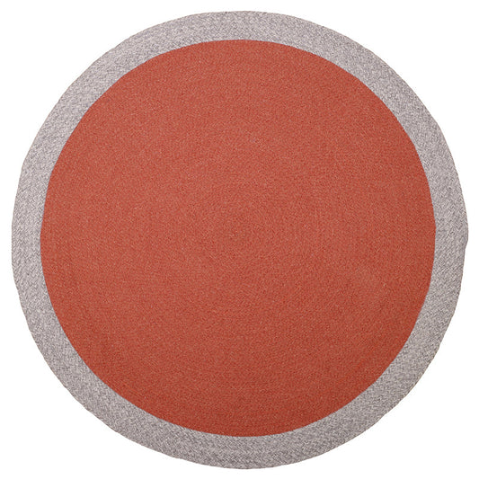 Nolan Red Children's braided wool carpet