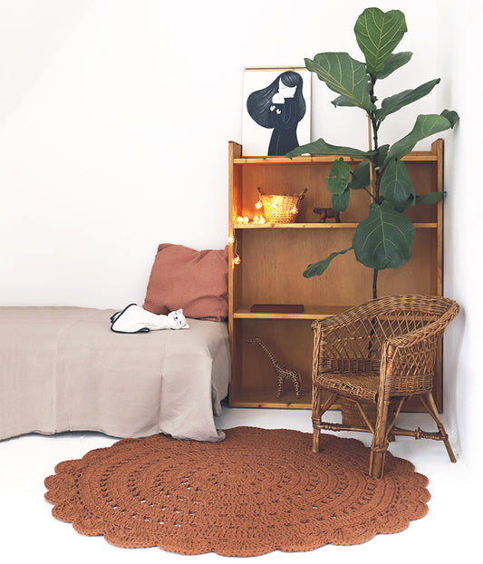 Alma Amber Child Crochet Carpet