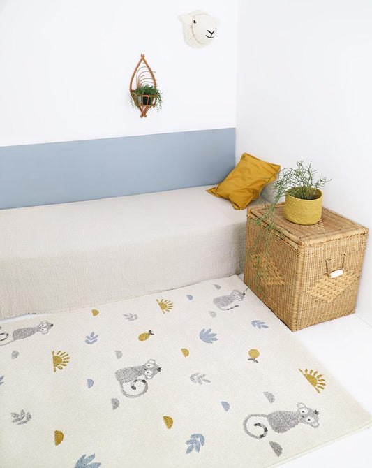 Little Wild Monkey Honey L Children's Carpet