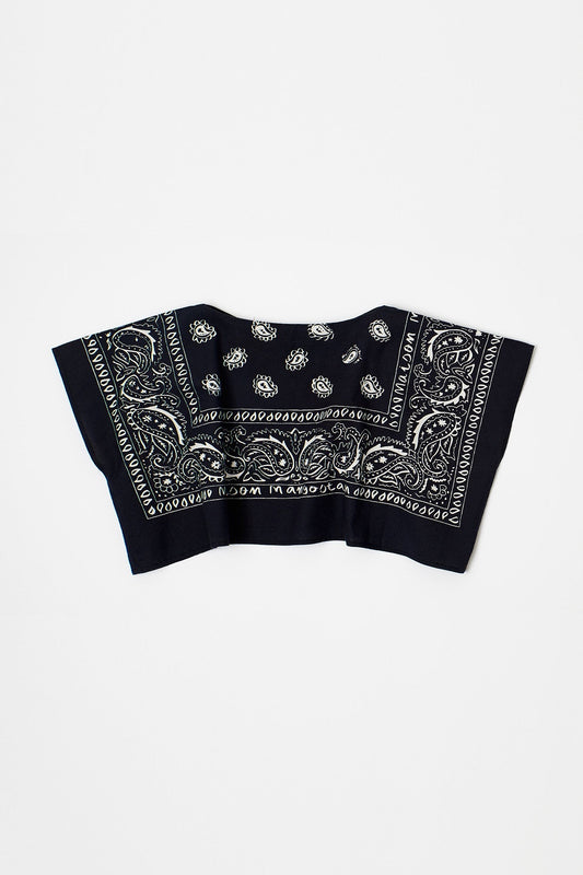 Bandana Top Black Tops Maison Mangostan