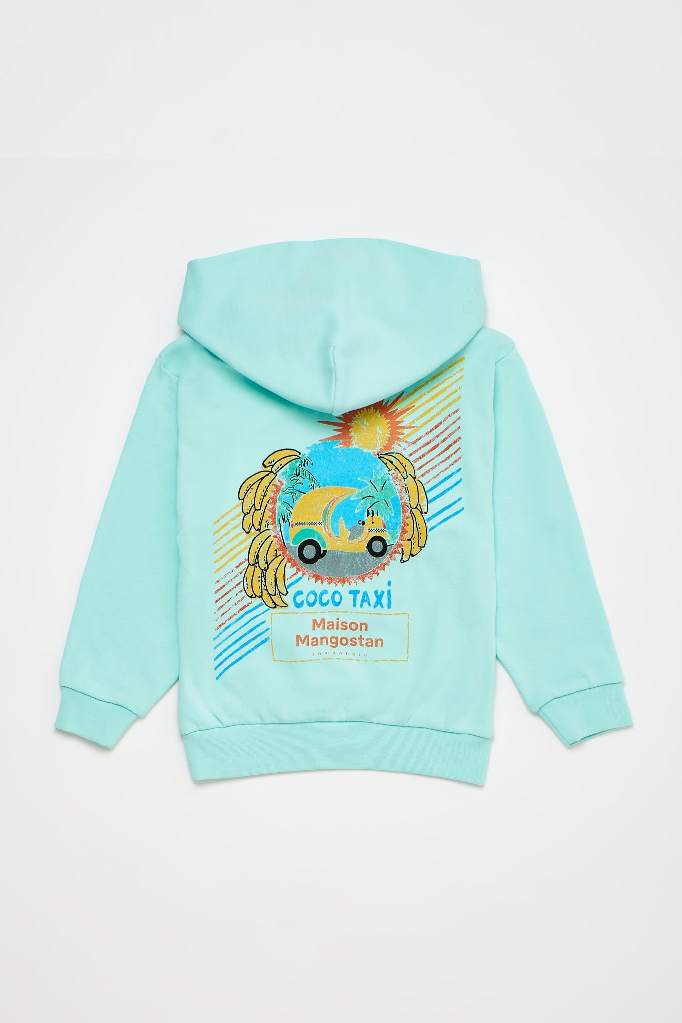 Coco Taxi Hoodie Acquamarine Sweatshirts Maison Mangostan