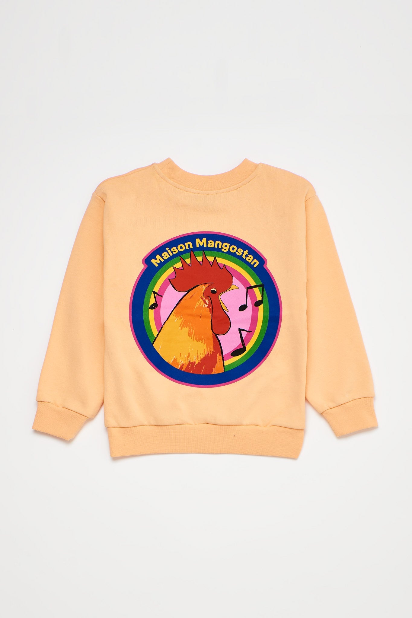 Rooster Sweatshirt Apricot Sweatshirts Maison Mangostan