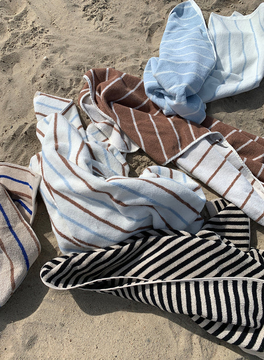 Raita Towel - 70x140 cm - Cloud / Caramel Towel OYOY