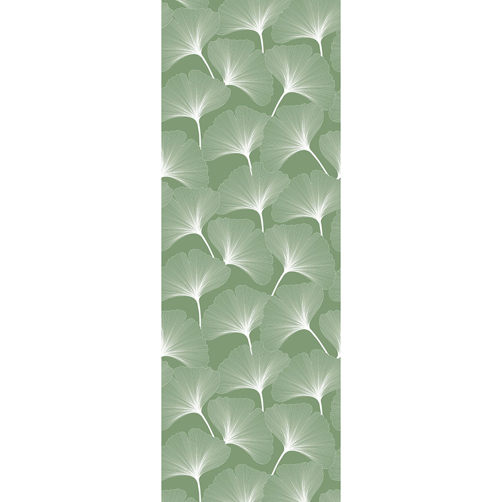 CLASSIC big gingko pattern green Wallpaper