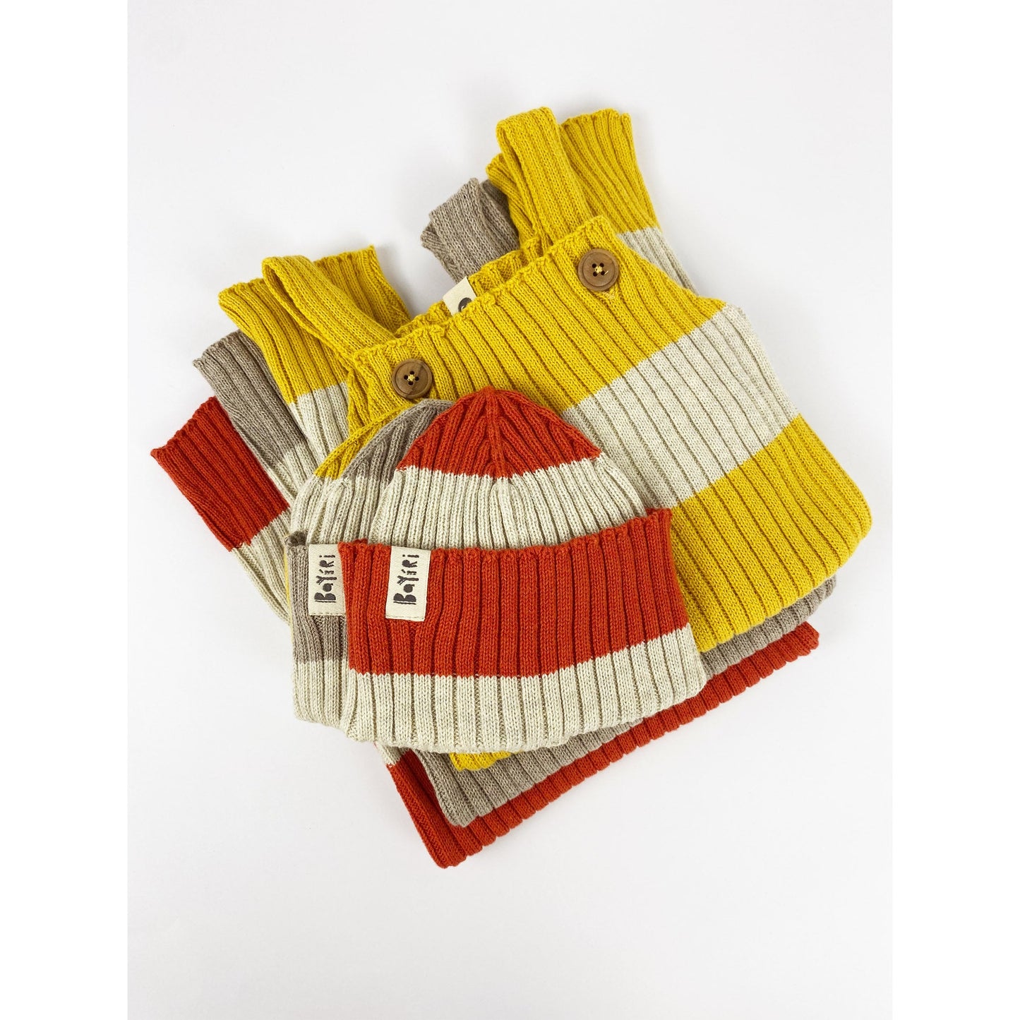 Retro Stripe Dungaree Baby Grows Bayíri