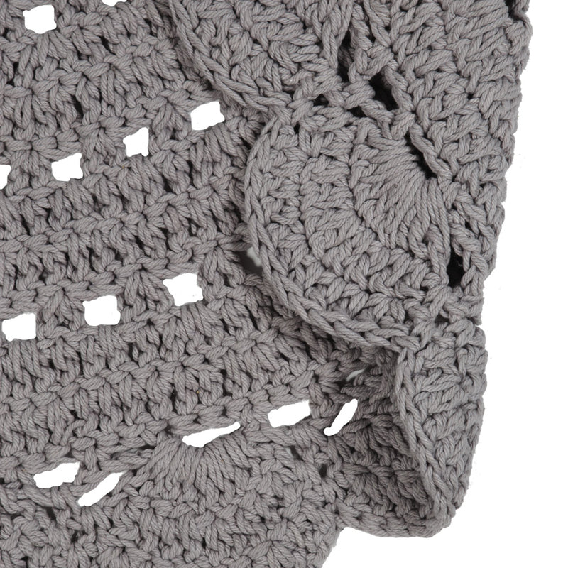 ALMA Gray Child Crochet Carpet