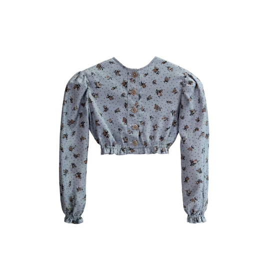 The Ginger Top - Blue Crepe Tops Five of us