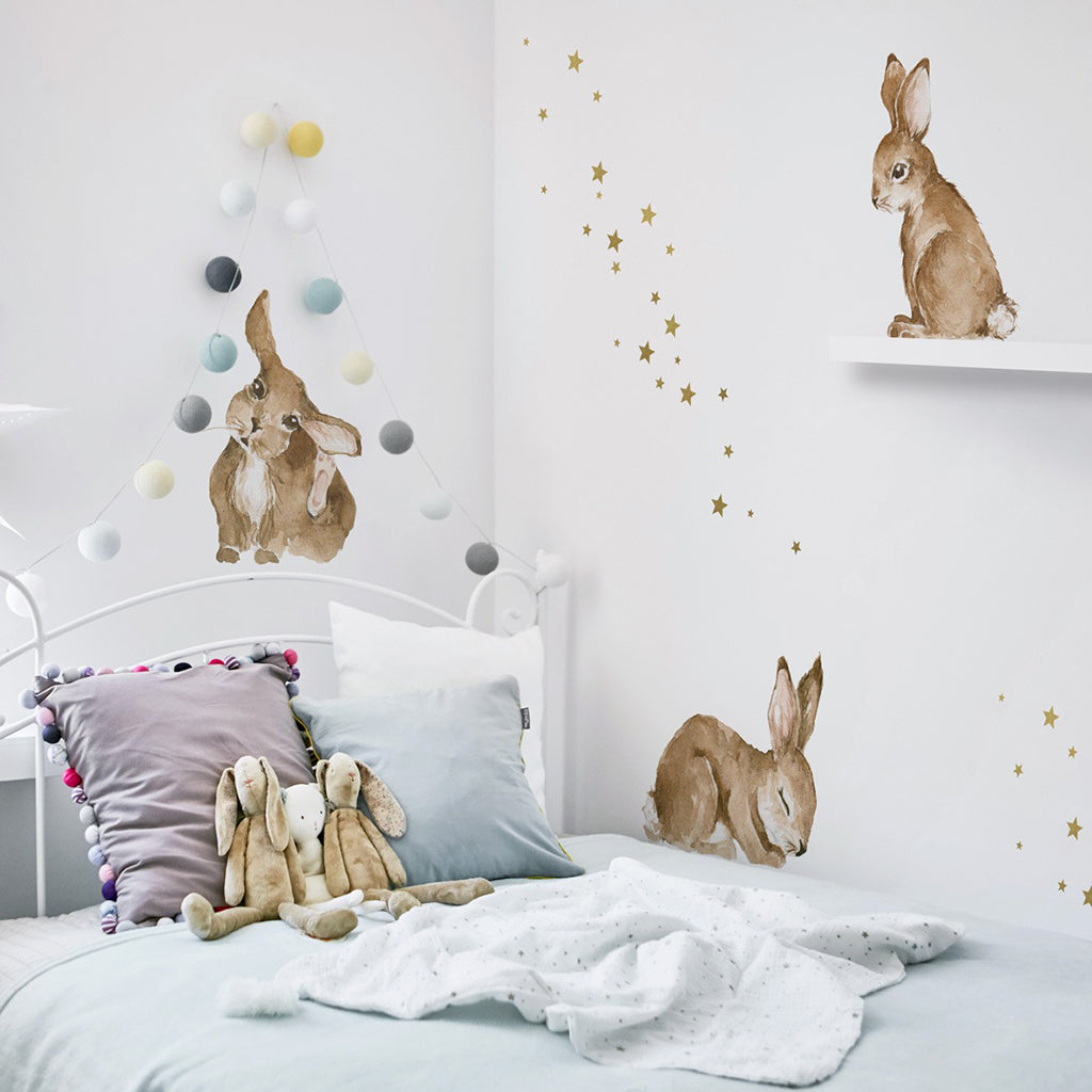 HAPPY RABBITS WONDERLAND Wall Sticker