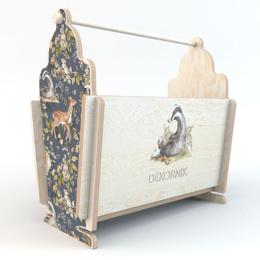 Little helper / organizing basket Cute Forest Animals Badger