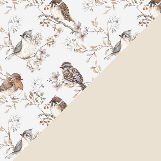 BIRDS BEDDING 100X135CM