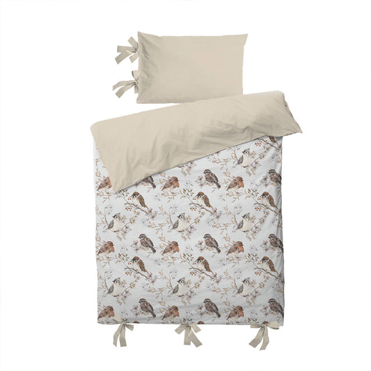 BIRDS BEDDING 100X135CM
