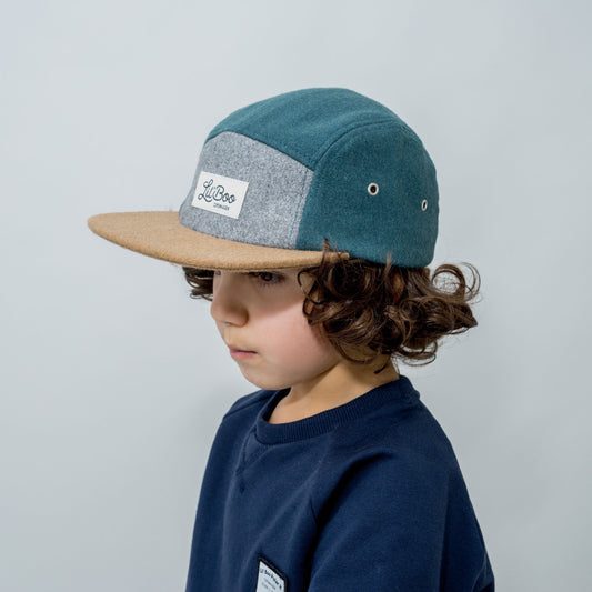 Block Wool 5 Panel - Green Accessories Lil' Boo