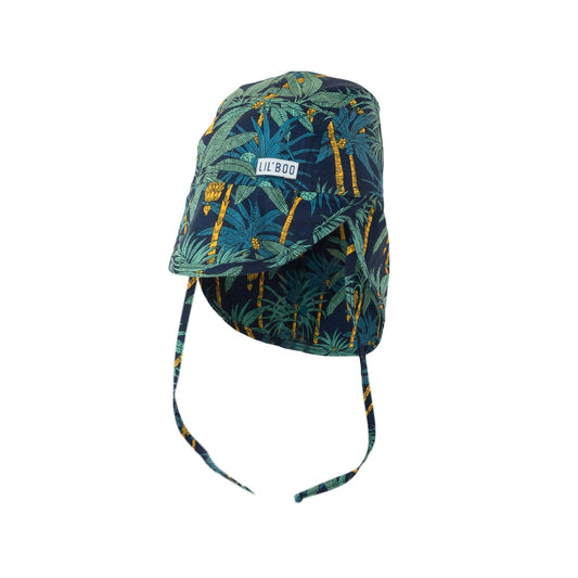 Soft Baby Sun Cap (UV) - Palm Tree Dark Hats & Bonnets Lil' Boo