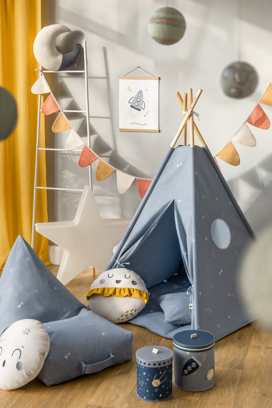 Cosmic Blue Teepee Set