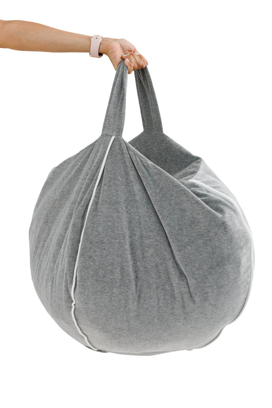 Velvet Grey Bubble Beanbag Beanbag Wigiwama