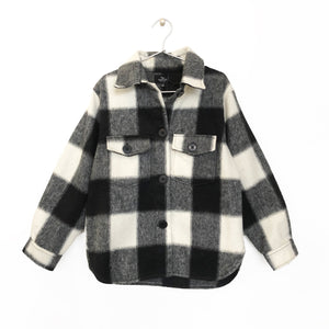 Oversized checked shirt