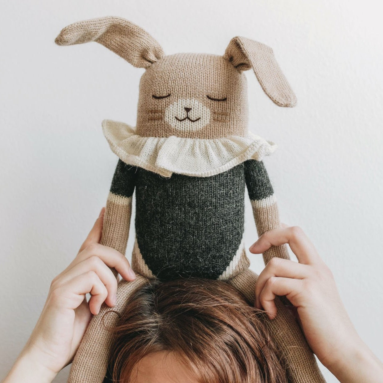 Bunny Knit Toy Black Bodysuit Textiles Nofred