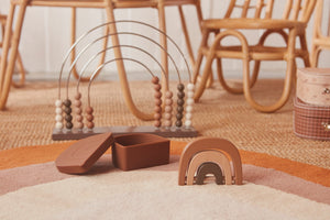 Abacus Rainbow - Dark Wooden Toys OYOY