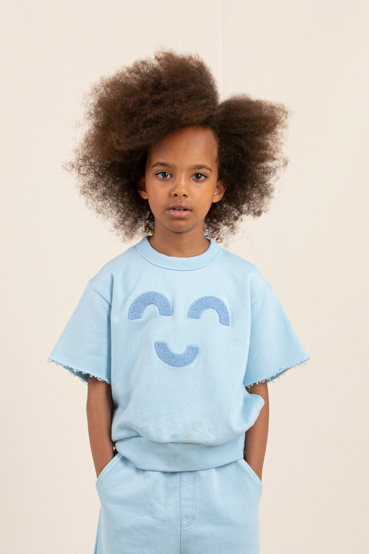 BOLT Dream Blue Macaroni - Short Sleeve Sweater