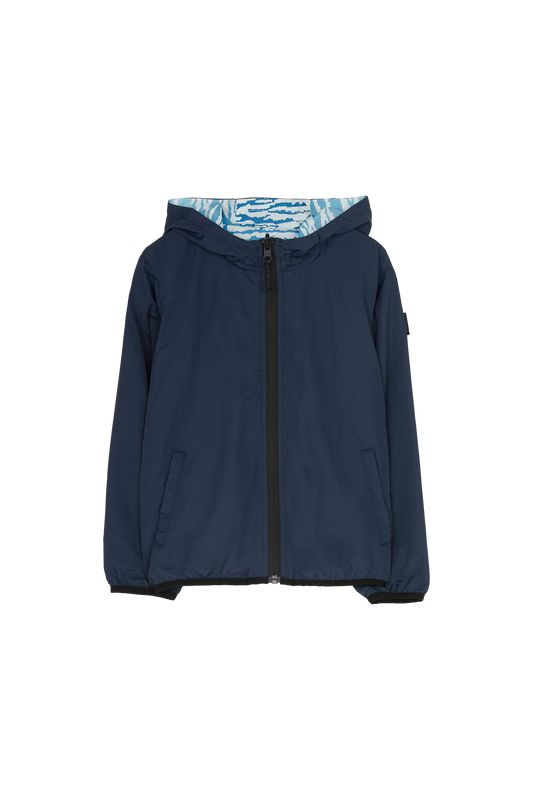 BUCKLEY WIND Dream Blue Cloud - Reversible Hooded Jacket