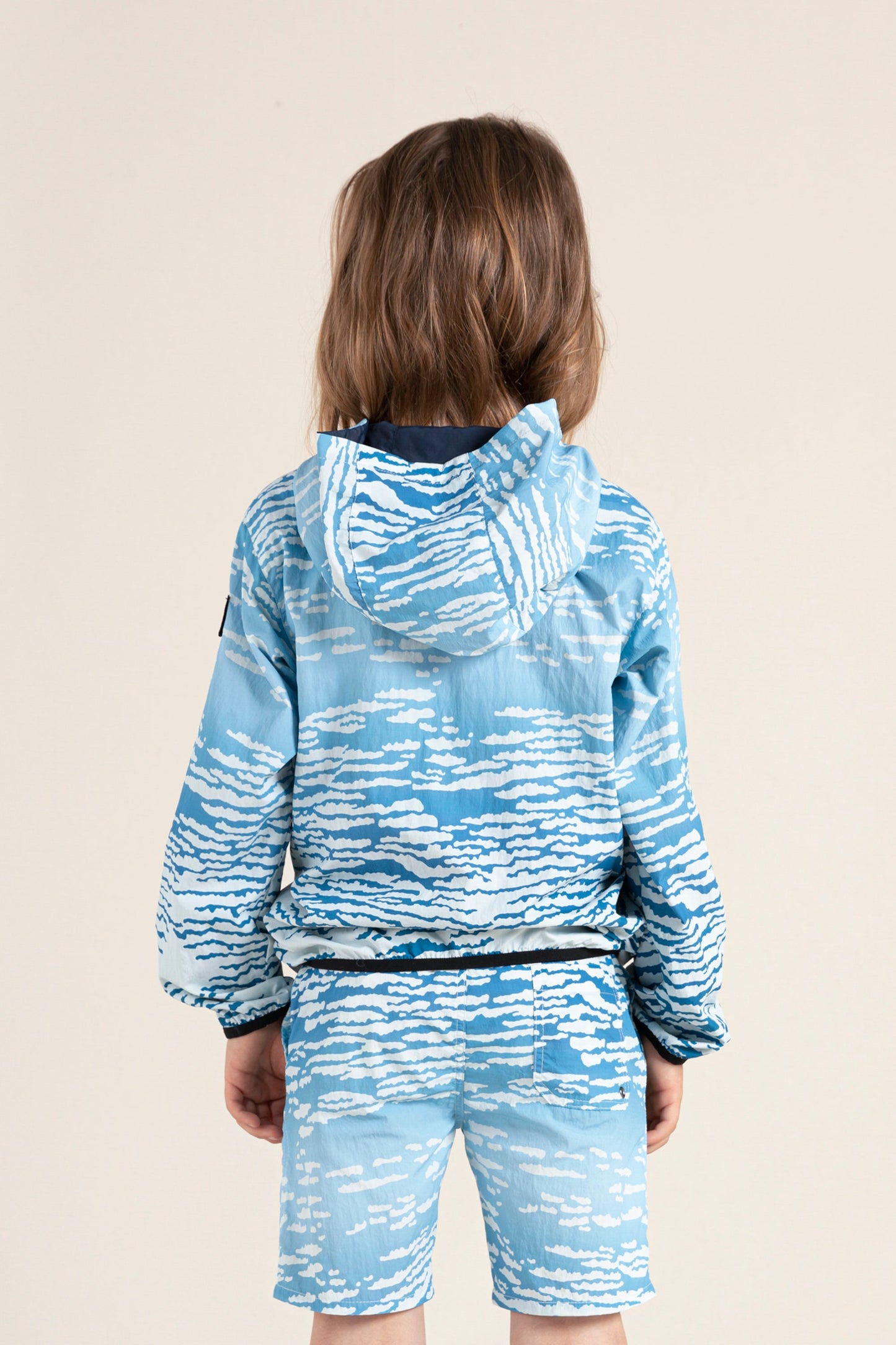 BUCKLEY WIND Dream Blue Cloud - Reversible Hooded Jacket