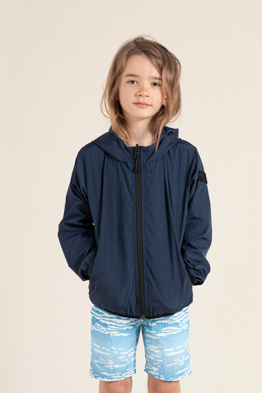 BUCKLEY WIND Dream Blue Cloud - Reversible Hooded Jacket