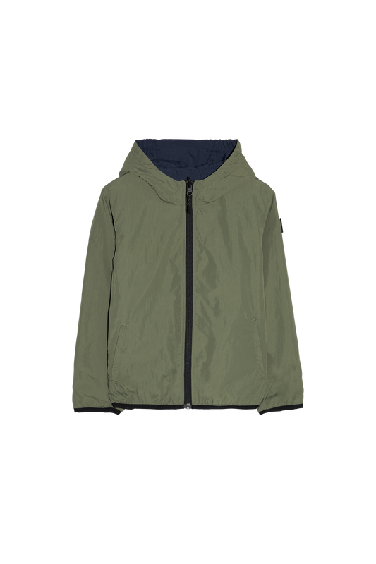 BUCKLEY WIND Khaki - Reversible Hooded Jacket