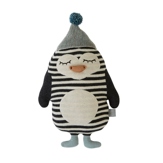 Darling - Baby Bob Penguin - Offwhite / Black Soft Toys OYOY