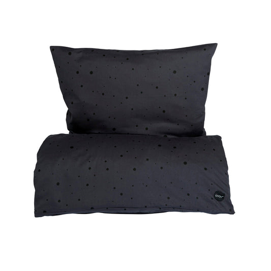 Dot Bedding - Junior - Anthracite / Black Bedding OYOY