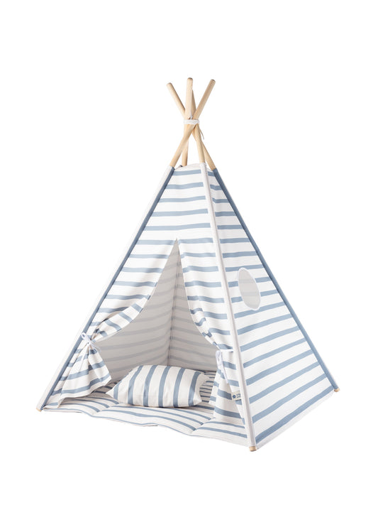 Blue Stripes Teepee Set