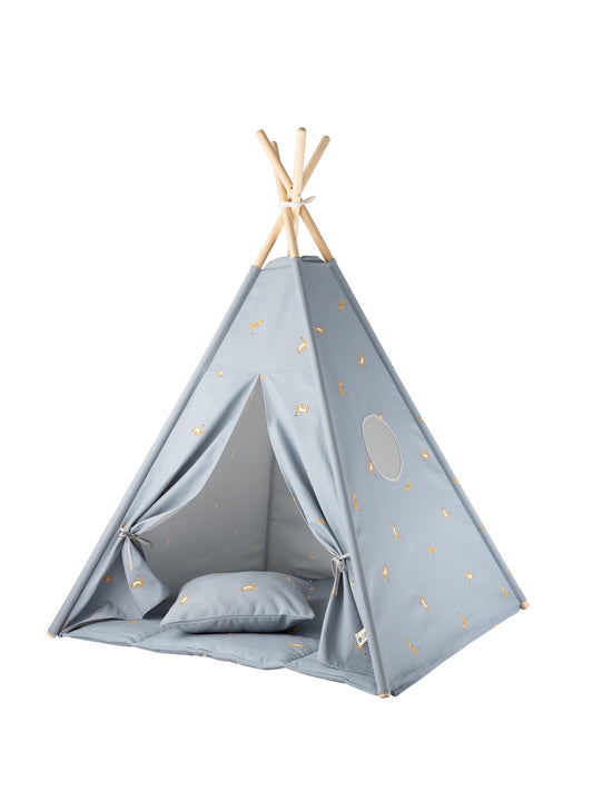 Blue Tiger Teepee Set