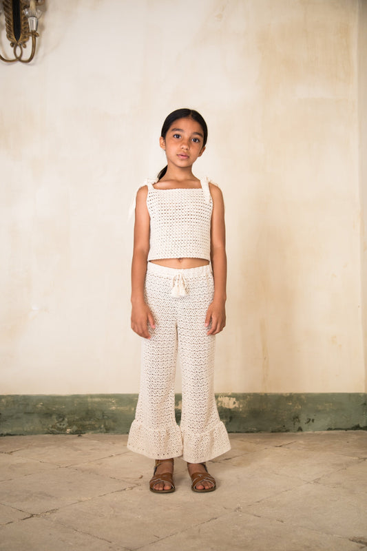 Eleanor crochet vest Tops Bebe Organic