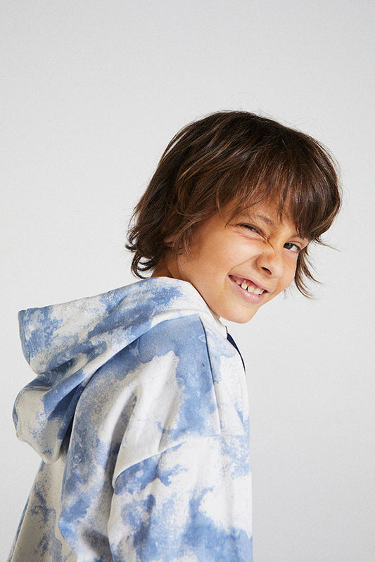 Cape blue tie dye hoodie Sweatshirts Pinata Pum