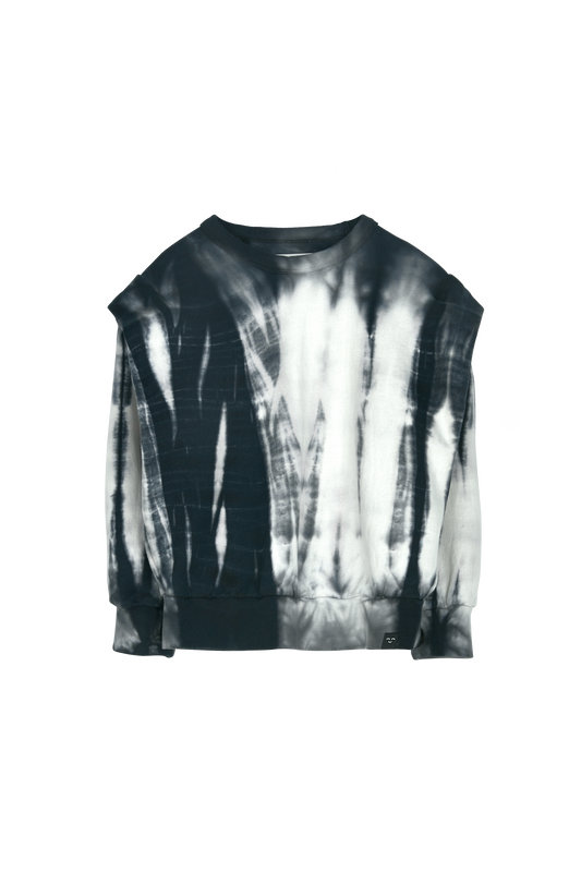 CARLY Off White Tie & Dye - Rounded Effect Sweater | Women