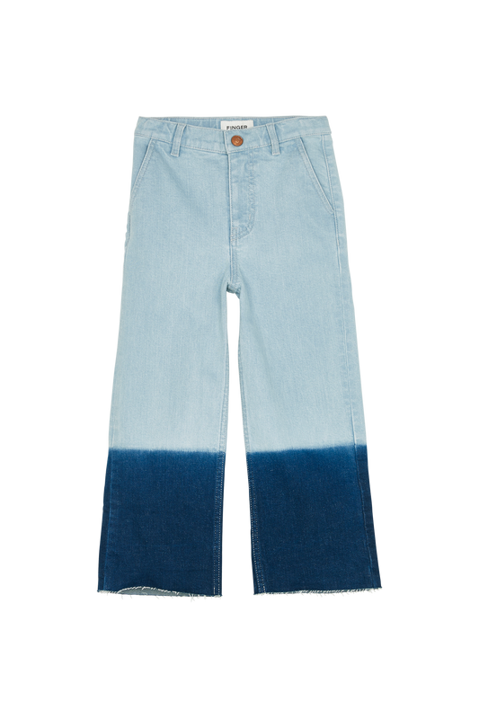 CHARLIE Super Bleached Bicolor - Loose Fit Cropped Jeans