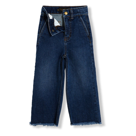 Charlie Medium Blue - Loose Fit Cropped Jeans |Women Womenswear Finger in the nose