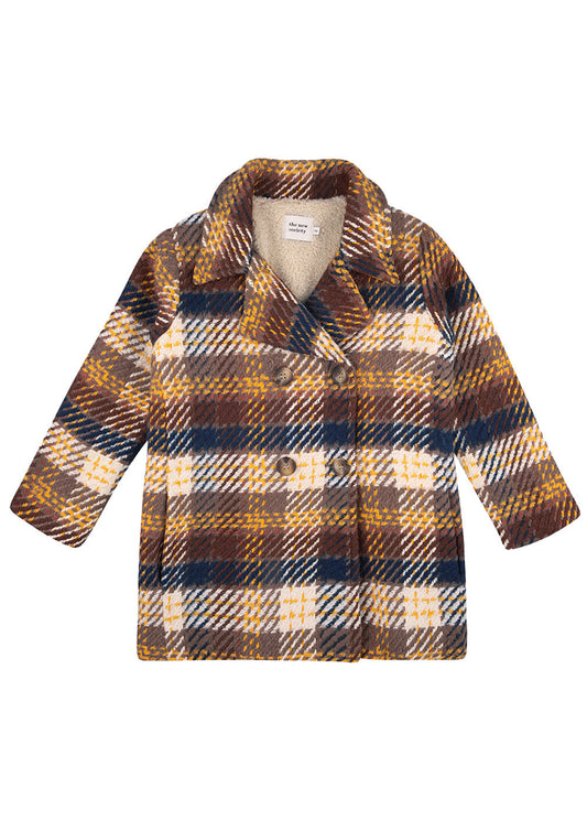 Check Coat Second Life Outerwear The New Society