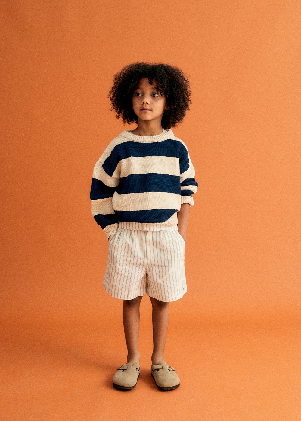 Classic Stripe Bermuda Shorts The New Society
