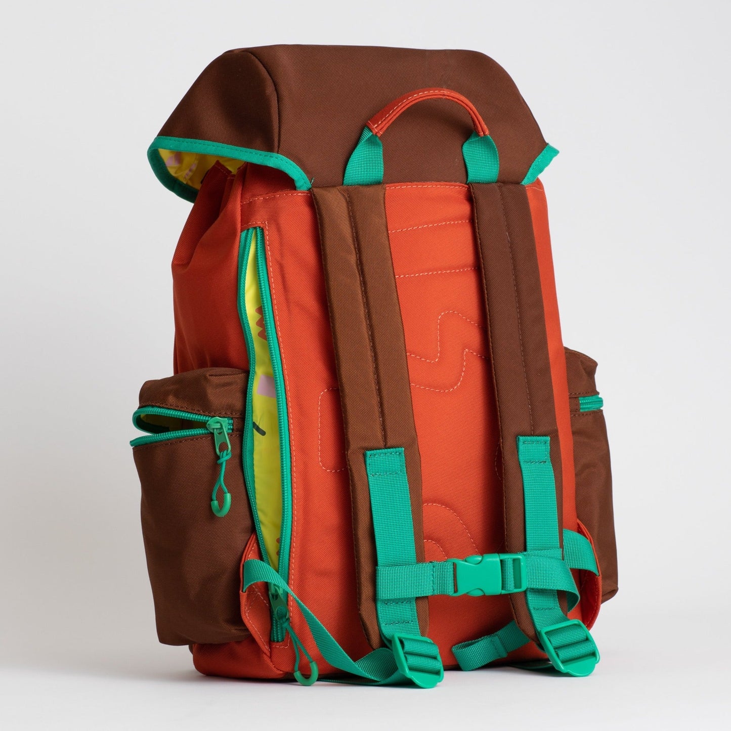 Eddi Backpack Choclate Textiles Nofred