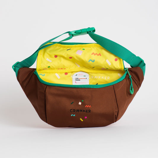 Hoopoe Hip Bag Choclate Textiles Nofred