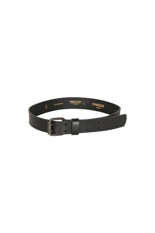 CURTIS Black - Leather Belt