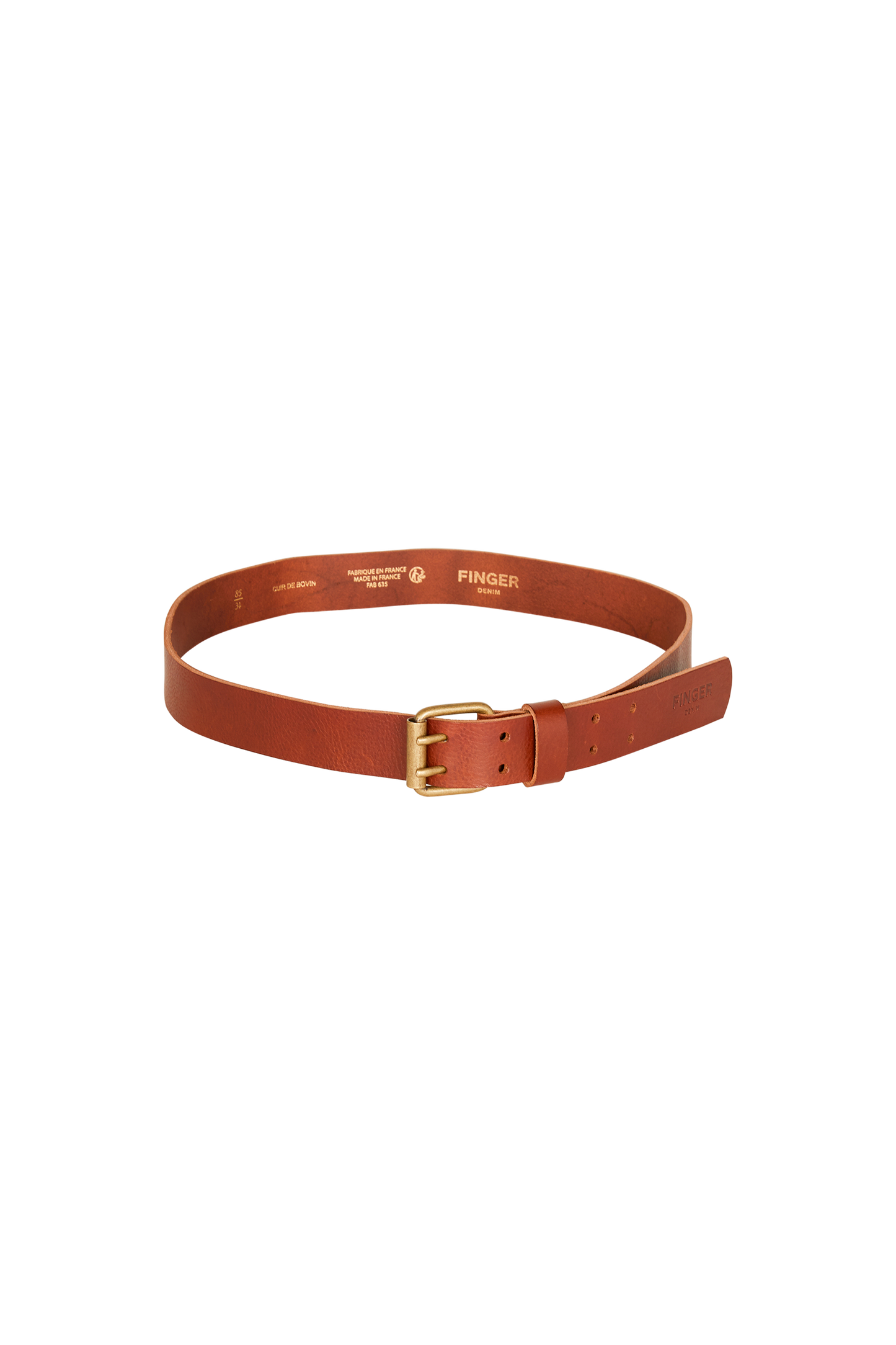CURTIS Brown - Leather Belt