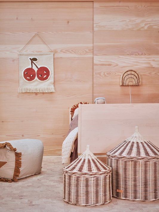 Cherry On Top Wall Rug - Red Wallart OYOY