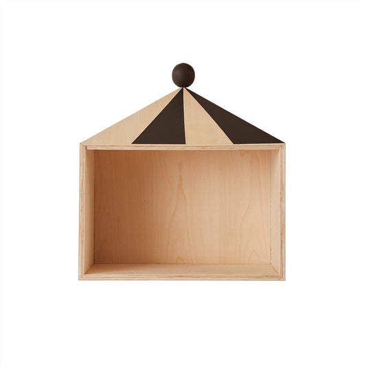 Circus Shelf - Low - Nature / Dark Shelf OYOY