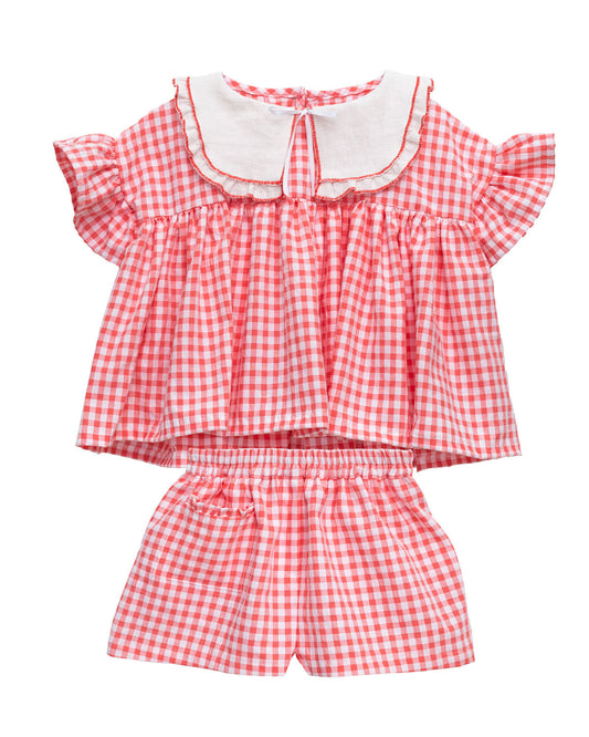 Balloon Set Red Vichy Dresses Cosmosophie