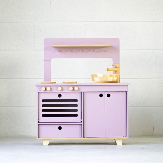 Lilac Wooden Play Kitchen Kids Room Furniture Midmini