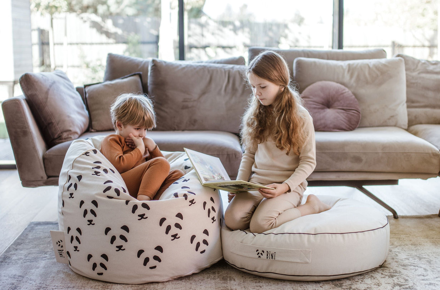 Bini double pandas Beanbags Bini